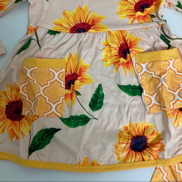 Sunflower 🌻 cute long sleeve top and pants set - Picture 7 of 7